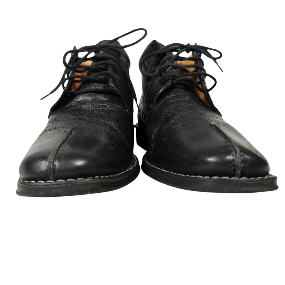 SANDRO Men’s Black Soft Pebbled Leather Ankle Boots Size 9.5 D - Picture 4 of 12